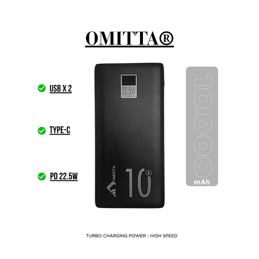 Turbo Charging Power Bank 10.000 mAh