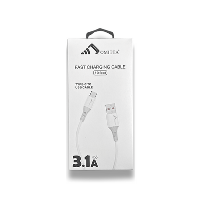10FT CABLE |  TYPE-C TO USB