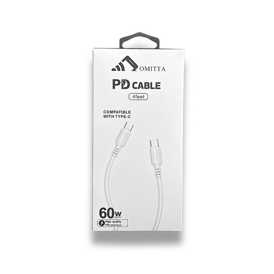 4FT PD CABLE | USB-C TO USB-C 60W
